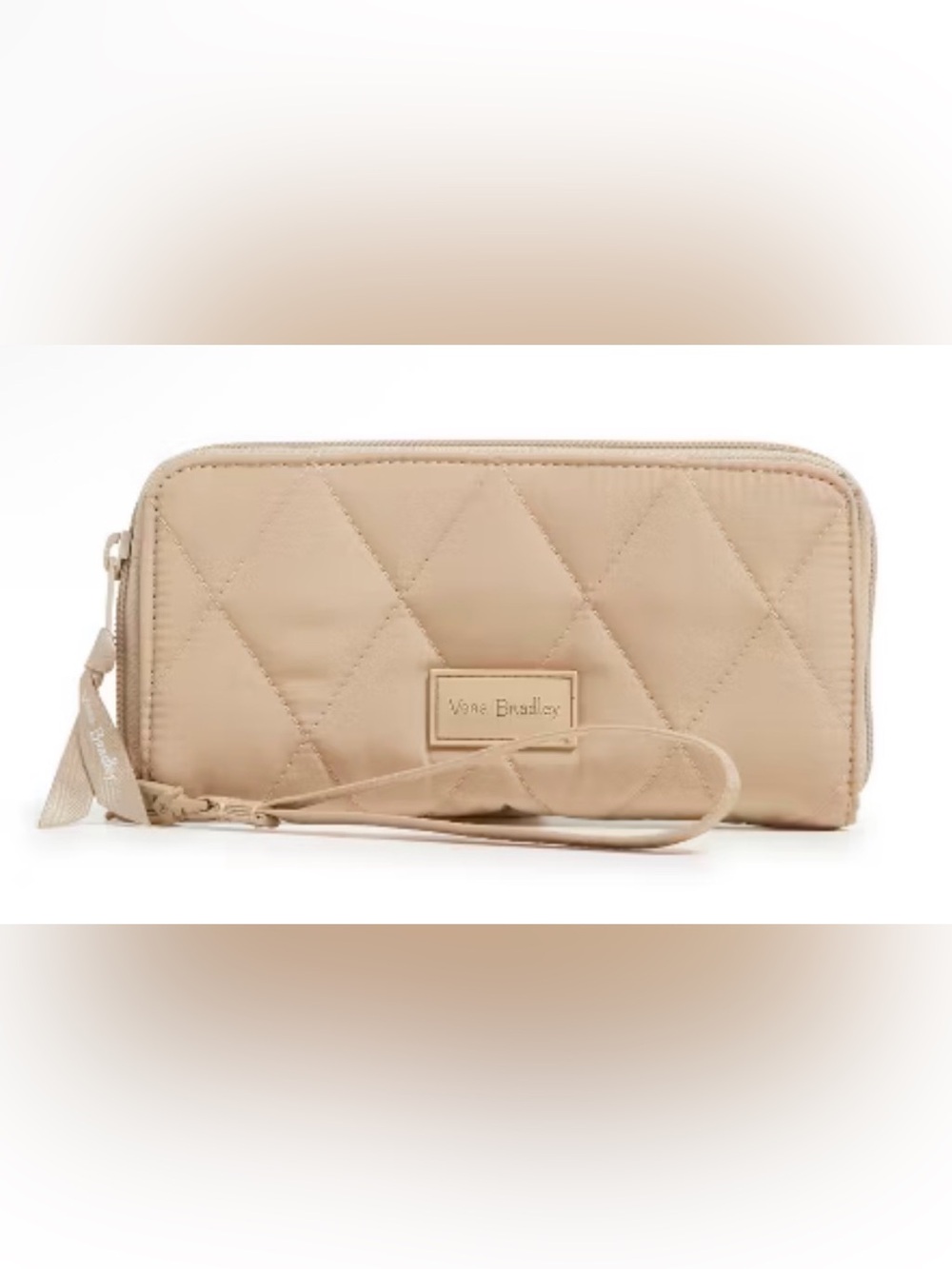 Vera Bradley Women's Outlet Ultralight Accordion Wristlet Caramel Cream